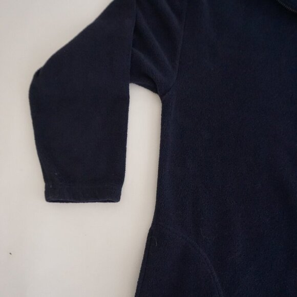 Vintage '90S Visions Resortwear Navy Alaska Zip Up Outdoor Fleece Sweater L - Picture 7 of 9